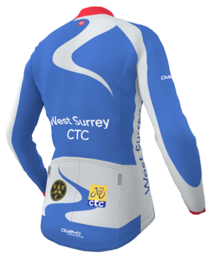 Blue LS jersey back